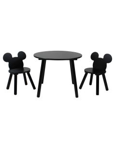 Set Tavolino e 2 sedie sagomate Mickey Mouse Black