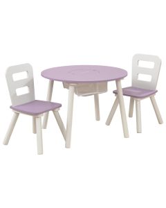 Kidkraft Set tavolo rotondo con sedie Lavanda