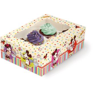 Scatola Regalo per 6 Cupcakes Mickey Mouse Disney Cake Design