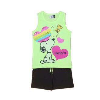 Completo Mare Snoopy Lime