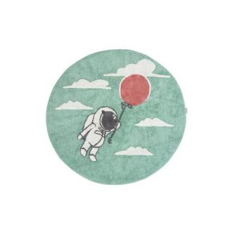 Tappeto rotondo cameretta bimbo Astronauta Palloncino diametro 150cm