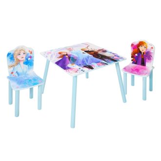 Set Tavolino in Legno con due Sedie Frozen 2