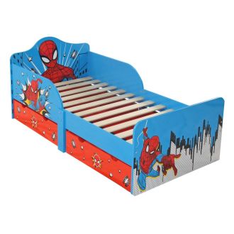 Spiderman Lettino con Cassettoni in legno