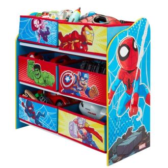 Scaffale Portagiochi Marvel Super Heroes Spiderman Avengers
