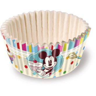 Set di 60 Pirottini per Mini Cupcakes Mickey Mouse Family Disney Cake Design