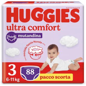 Huggies Ultra Comfort Mutandina Taglia 3 88 Pannolini Mickey e Minnie