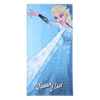 Telo Bagno e mare Elsa Frozen in cotone