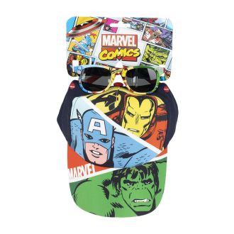 Set Cappellino ed occhiali da sole Avengers