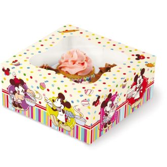 Scatola Regalo per 4 Cupcakes Mickey Mouse Disney Cake Design