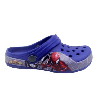 Ciabatta Spiderman Simil Crocs Blu
