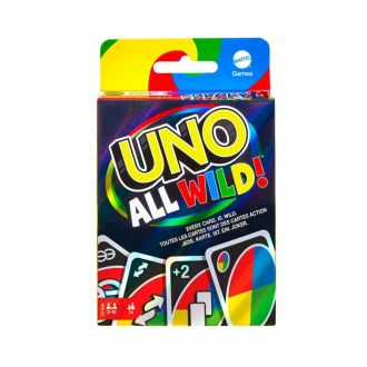 Mattel Games UNO All Wild Gioco di Carte per Famiglie e Bambini 7+ Anni