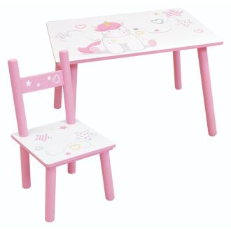 Set tavolino con sedia Unicorno