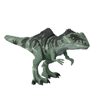 Jurassic World Gigantosauro Attacco Letale con fauci mobili, ruggito e movimenti, feroce dinosauro carnivoro